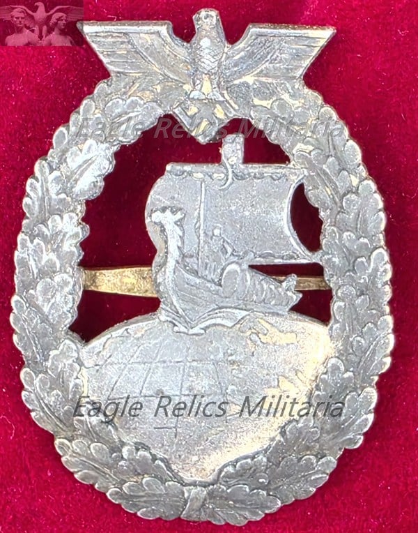 Kriegsmarine Auxiliary Cruiser War Badge  Kriegsabzeichen für Hilfskreuzer