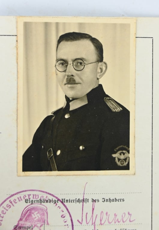 German Third Reich Fireworkers Pass