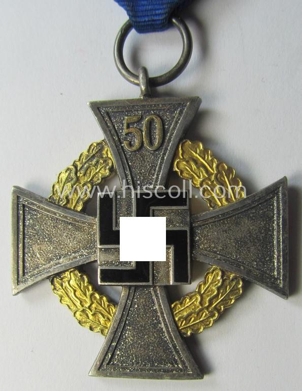 'Treuedienst Ehrenzeichen' being of the so-called: 'Sonderstufe' as awarded for 50 years of loyal-service