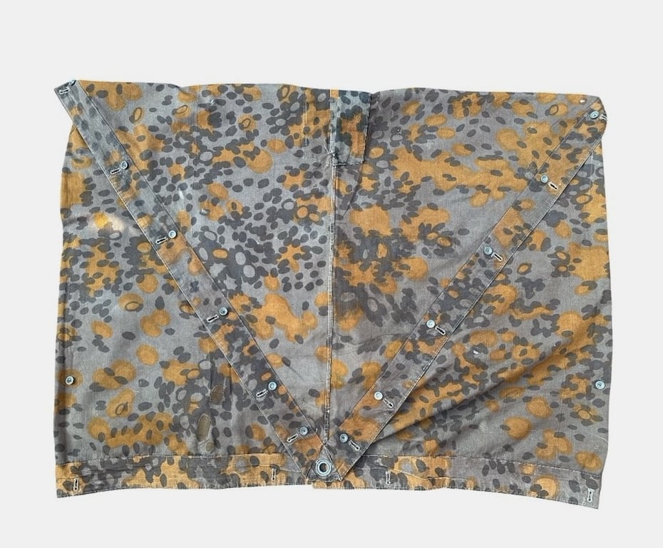 Rare Original Waffen-SS Reversible Planetree Camouflage Zeltbahn 31