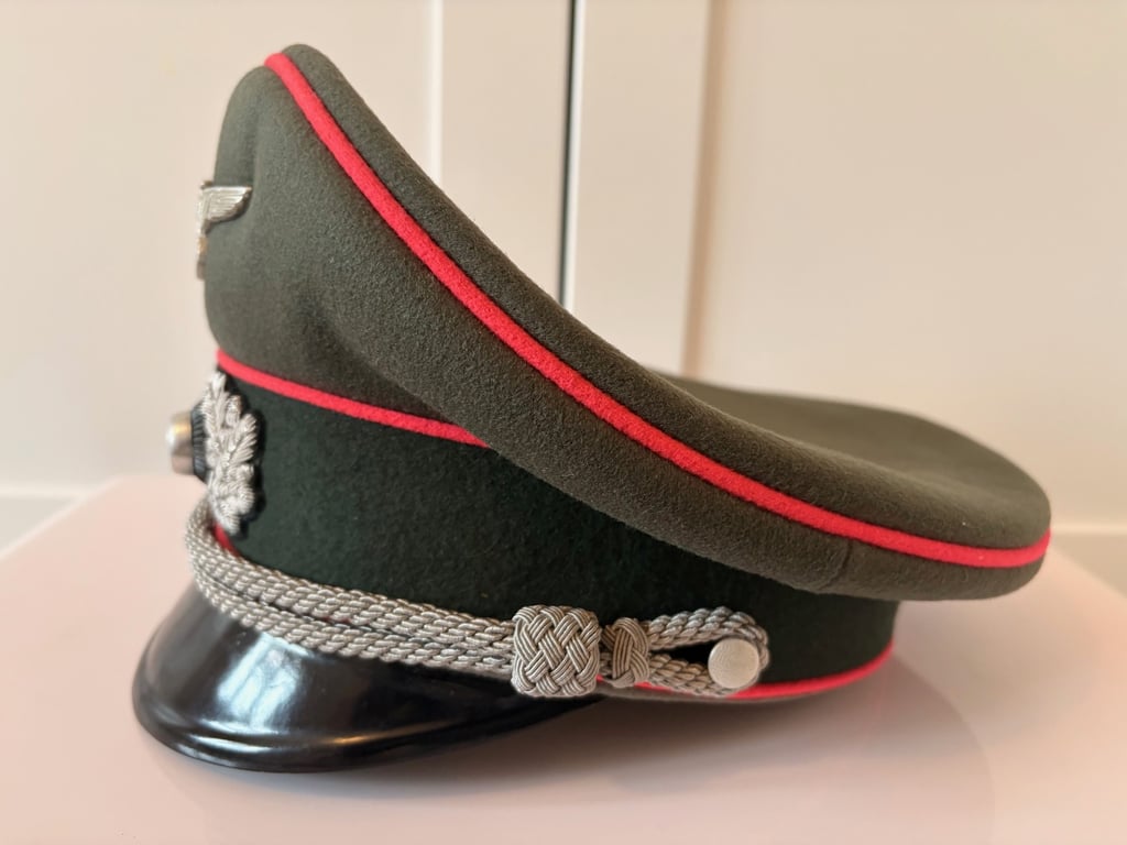 WWII THIRD REICH PANZER OFFICERS VISOR CAP BERLIN GERMANY