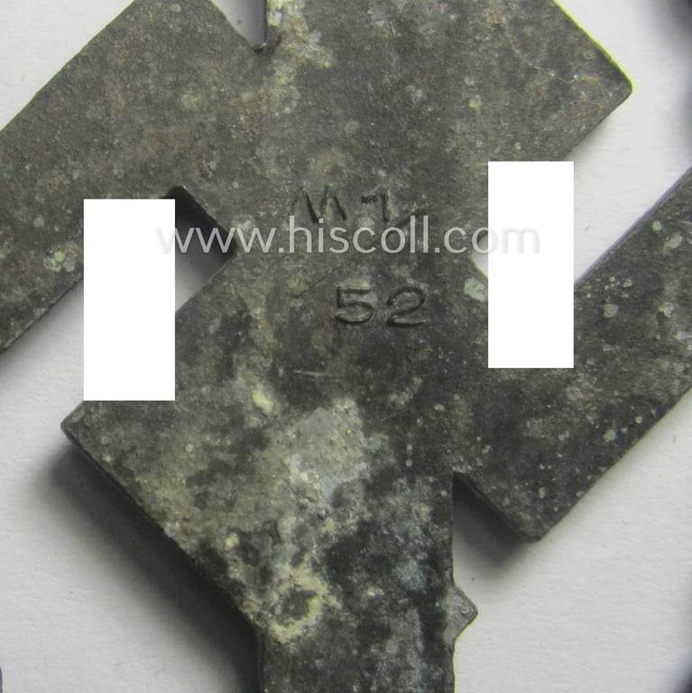 Truly worn, 'SA-Sportabzeichen für Kriegsversehrten' (ie.: SA-sports'-badge for the war-disabled) being a detailed example that is nicely maker- (ie. 'RzM M1/52'-) marked on its back