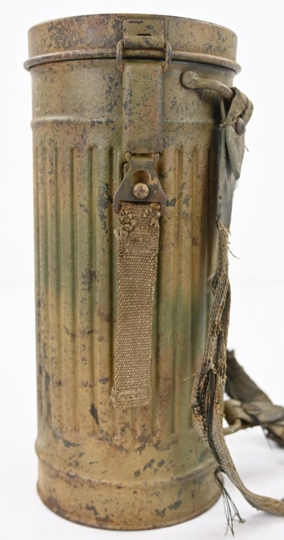 German LW 2-Tone Camo Gasmask Cannister