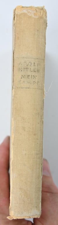 Letvian WW2 Mein Kampf Book Adolf Hitler Presented by General der Flieger Pflugbeil