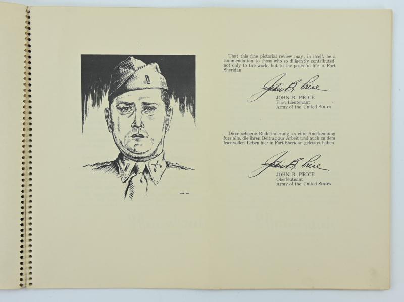 US WW2 POW Camp Book 'Ft. Sheridan'