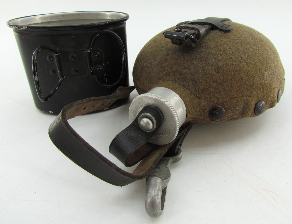Early M31 Feldflasche – ZPStZ 1936 – Matching Set