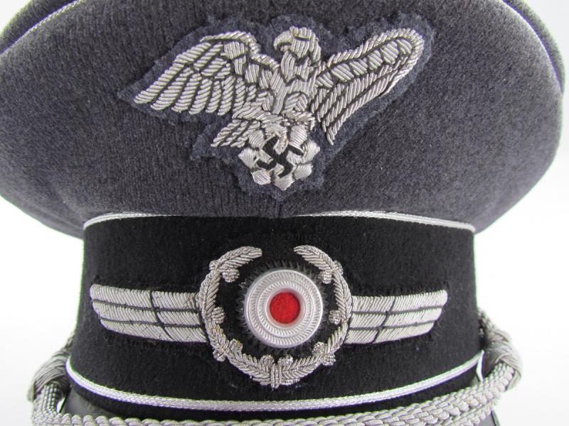 RLB/Luftschutz Air Protection League Officers Visor Cap...Rare