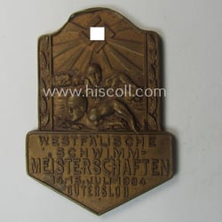 TR-period, commemorative sports'-plaque (ie. 'Erinnerungs- o. nichttragbare Plakette')...