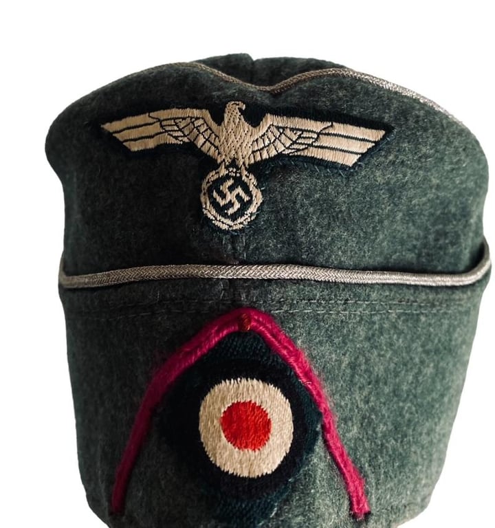 Wehrmacht Nebelwerfer Truppen (Smoke Troops) Officers Overseas Cap...Mint!