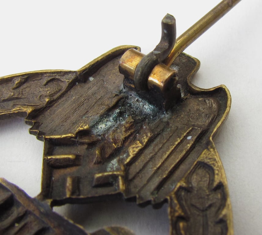 Panzer assault badge in bronze by Karl Wurster