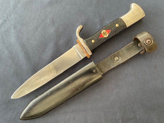 WW2 HITLER YOUTH KNIFE MY PUMA WITH MOTTO AND DATED 1936