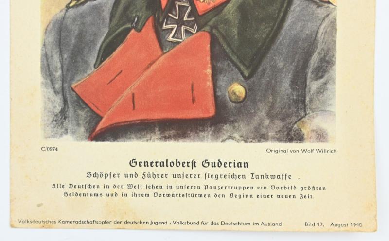 German WH Print of Generaloberst Guderian