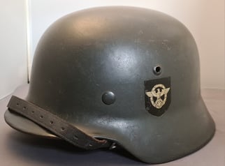 Double Decal Apple Green Police Helmet