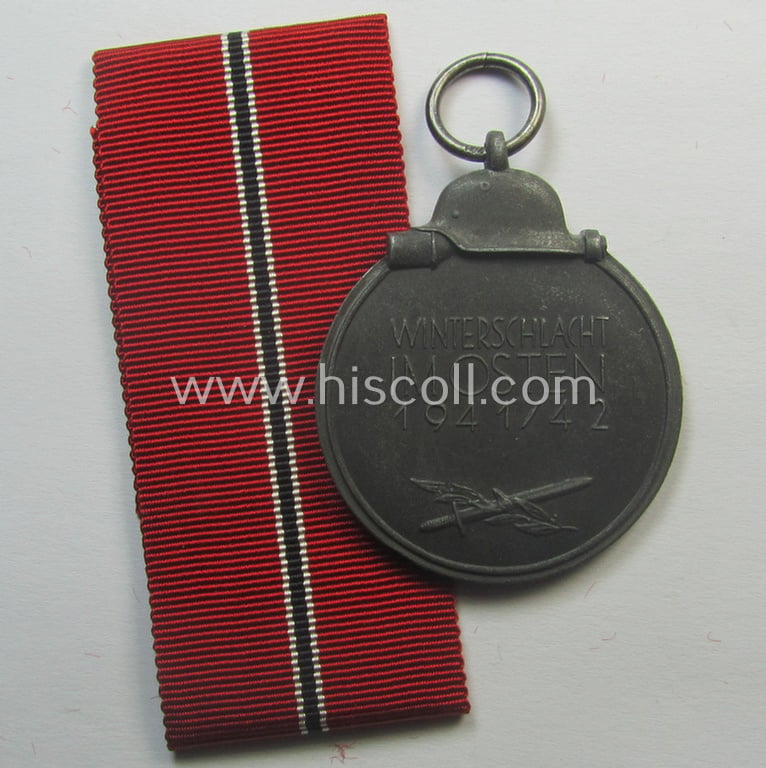 Medal-set: 'Winterschlacht im Osten 1941-42' being a maker- (ie. '127'-) marked specimen by the (unusually seen!) maker: 'Moritz Hausch A.G.'