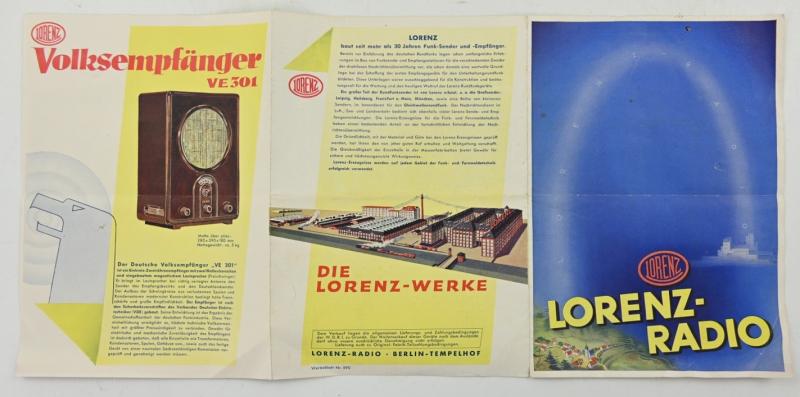 German Third Reich Period Radio Flyer 'Lorenz'