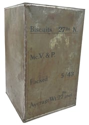 british WW2 Ration Box of Biscuits 1943