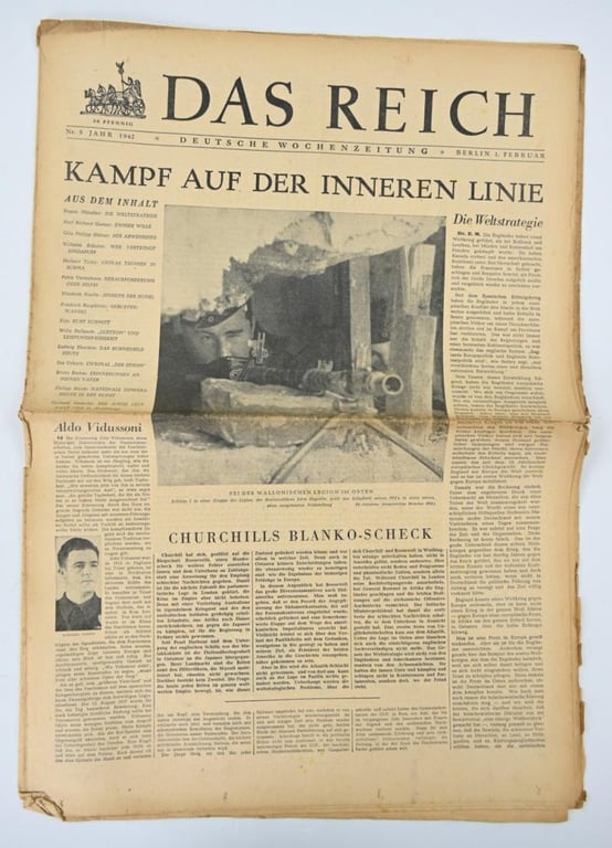 German Newspaper “Das Reich” 1 February 1942