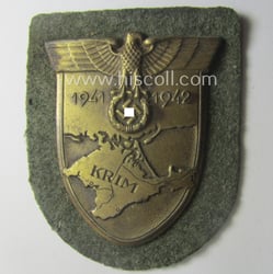 Simply never used, WH (Heeres ie. Waffen-SS) 'Krim'-campaign-shield...