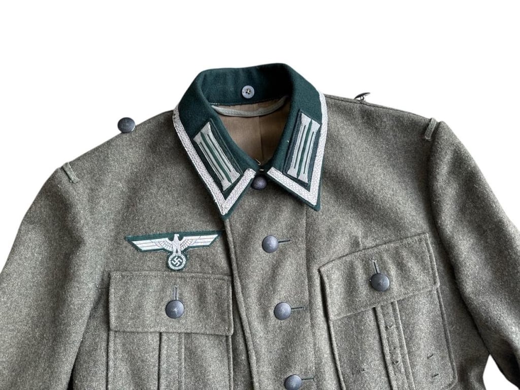 Wehrmacht Heer M43 Tunic with upgraded M36 collar
