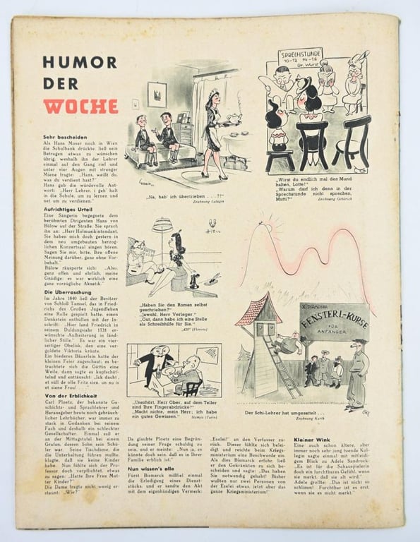 German Third Reich Magazine 'Die Woche' 1943
