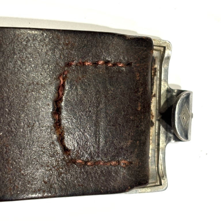 LW Early Brown Belt & Aluminum Buckle