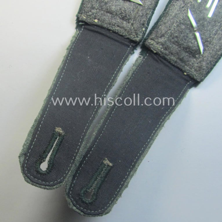 Pair of WH (Heeres), 'cyphered' so-called: 'M36'-pattern and/or pointed-styled (ie. generic-styled!) NCO-type shoulderstraps: 'Feldwebel des Infanterie-Abtlgs. 343'