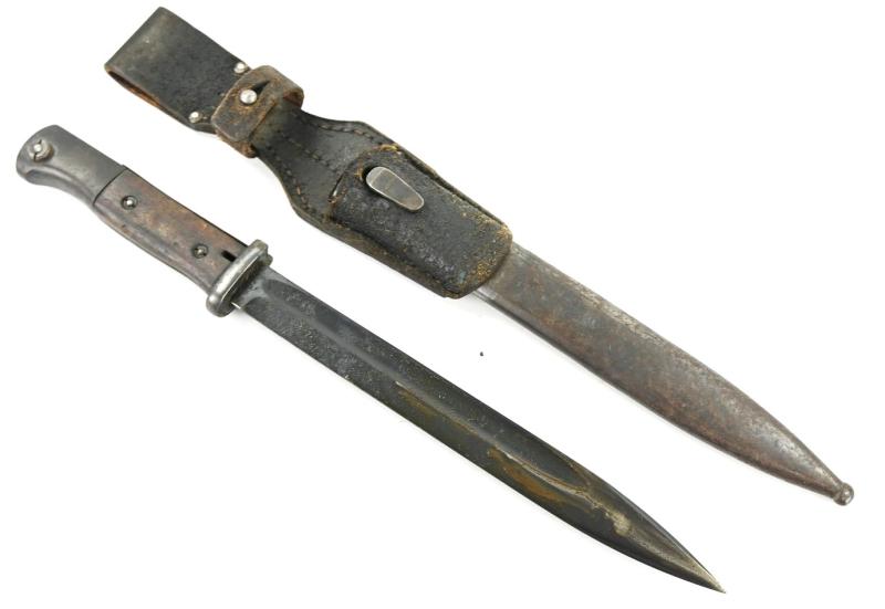 German WH K98 Mauser Bayonet with Frog