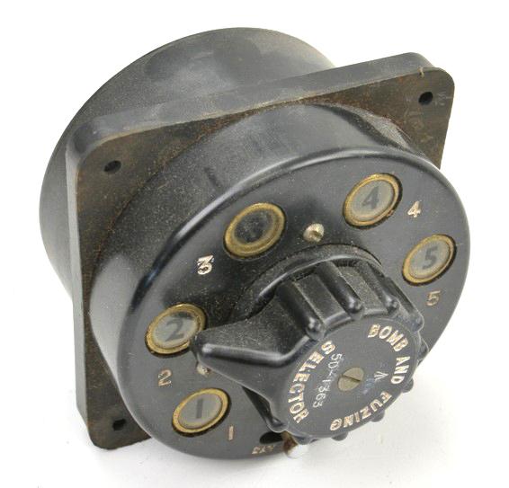 British WW2 Bomb Selector Release Panel in Box