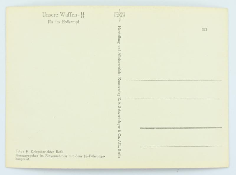 German Waffen-SS Kriegsberichter Postcard 'Unsere Waffen-SS'