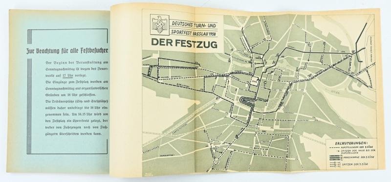 German Program booklet 'Turn-und Sportfest Breslau 1938