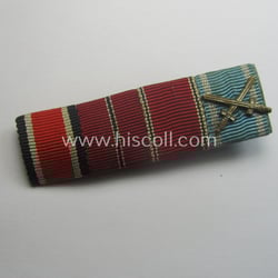 4-pieced, WH (Heeres, LW etc.) ribbon-bar (ie. 'Band-...