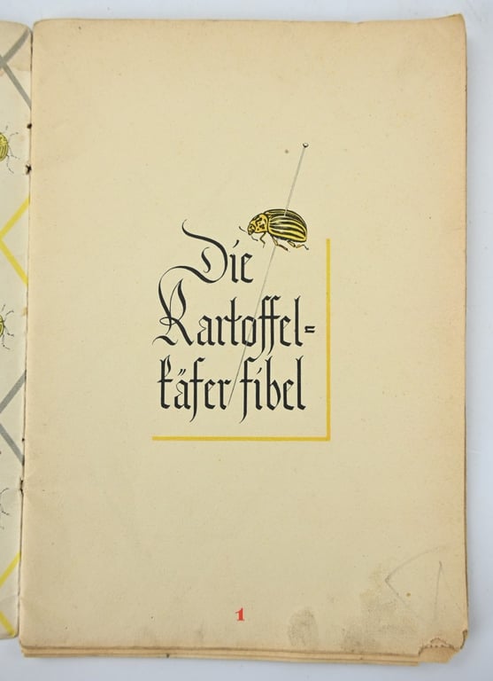 German Third Reich Period Booklet 'Colorado beetle' Fibel