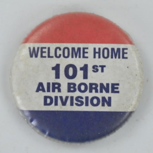 US WW2 101st Airborne Division Welcome Home Button