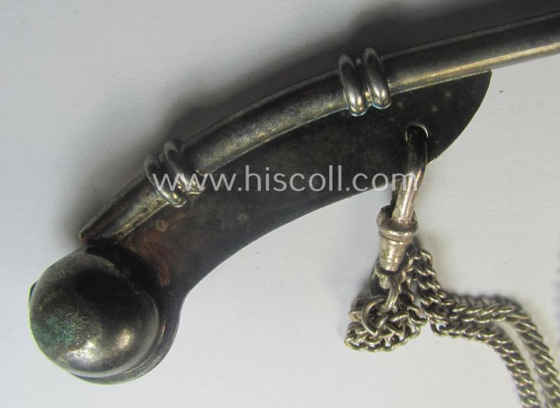WH (Kriegsmarine) flute (ie. 'Bootsmanns-Flöte') that comes mounted onto its period chain as issued