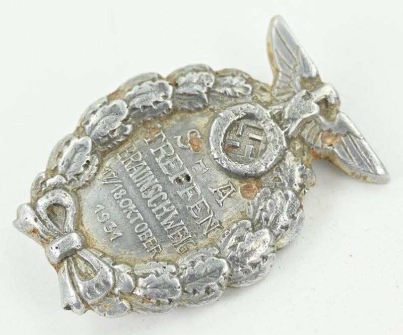 German SA Badge SA-Treffen Braunschweig 1931