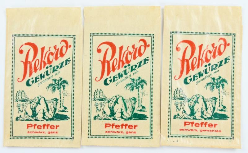 German Third Reich Era Spices bags