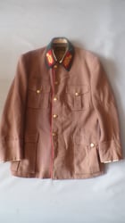 General's Tunic in Tan Fabric, made in Paris