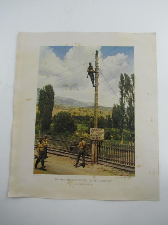 German.Printed Photo,”Das Heer Im Grossdeutschen Freiheitskampf