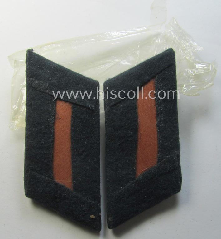 Pair of WH (Heeres) collar-tabs (ie. 'Kragenspiegel für Offiziere'): 'Offizier der Pionier-Truppen' that came packed in its 'Cellophan'-pouch as issued