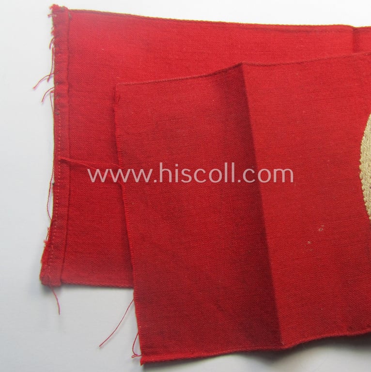 N.S.D.A.P.-related party-armband (ie. 'Armbinde') being of the 'entirely woven'-pattern