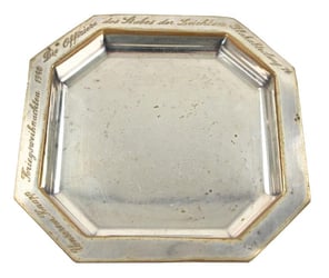 German Third Reich Era Table Silver Plate Leichte...