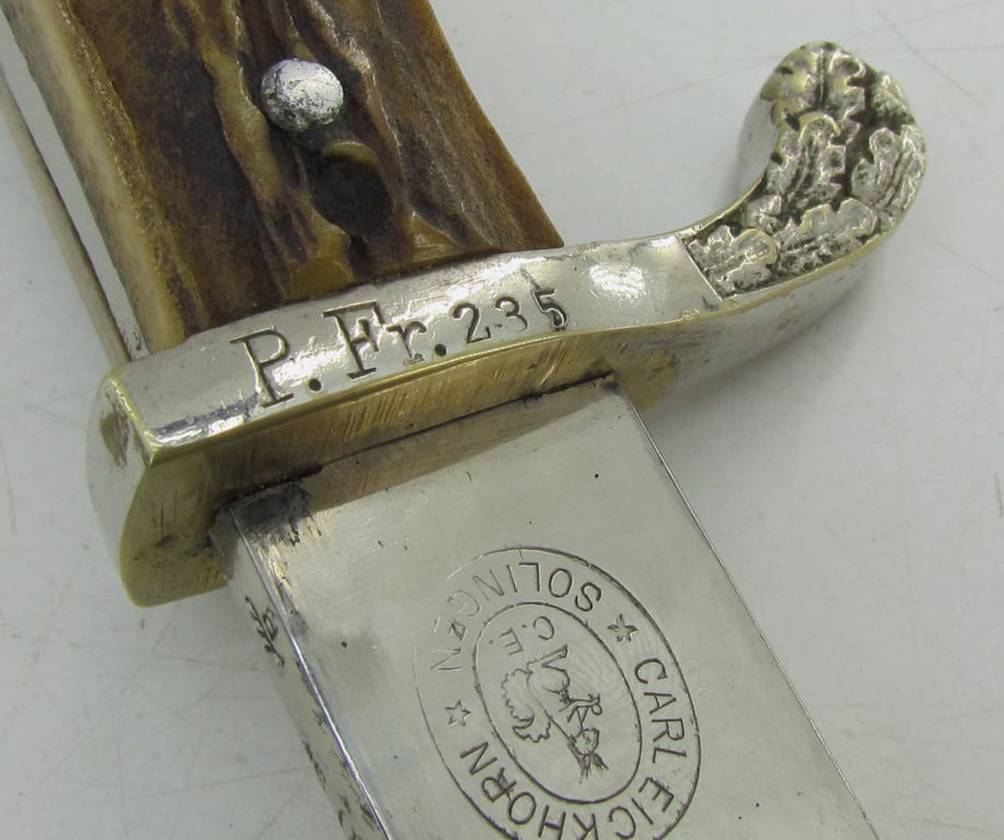 Matching Unit Marked Police Long Bayonet by by Carl Eickhorn, Solingen.