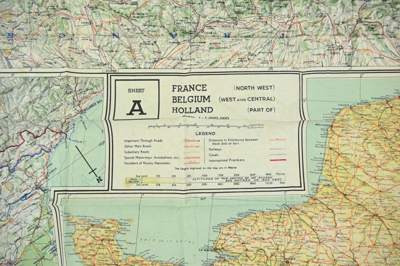USAAF WW2 Pilot Escape Map 43A/B