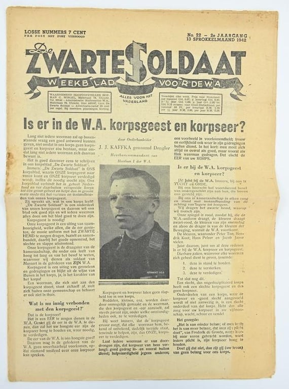 Dutch SS Magazine 'De Zwarte Soldaat' 1942