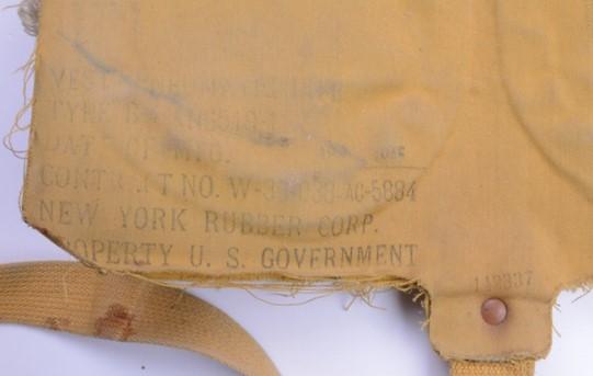 USAAF WW2 B-4 Mea West Life Preserver