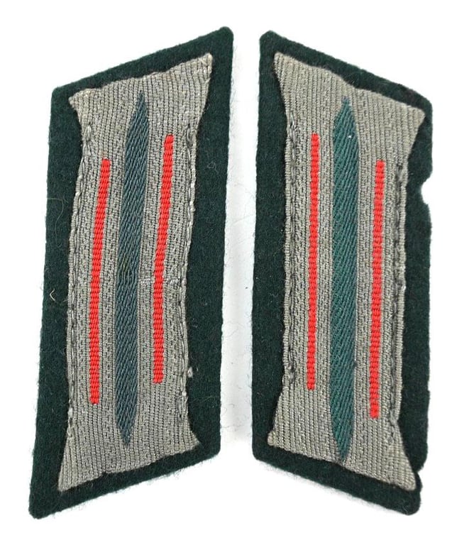 German WH EM Artillery Collar Tabs