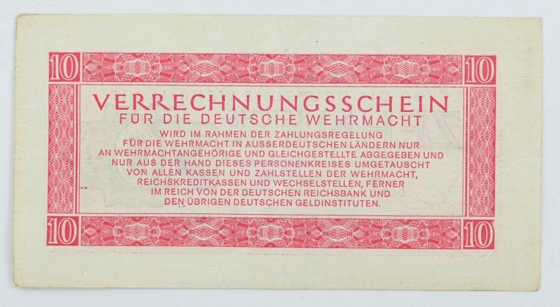 German Wehrmacht Banknote 10RM