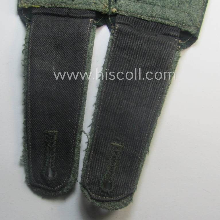 Pair of WH (Heeres) NCO-type (ie. 'M36- o. M40'-pattern- and/or 'pointed-styled'), neatly 'cyphered' shoulderstraps as was intended for usage by a: 'Feldwebel des Kavallerie-Aufklärungs-Abtlgs. 7'