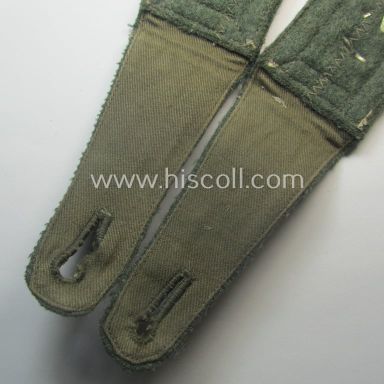 Pair of early-period- (ie. 'Reichswehr'-era- and/or 'pointed-styled'), WH (Heeres) 'cyphered' NCO-type shoulderstraps: 'Feldwebel des Infanterie-Rgts. 18'
