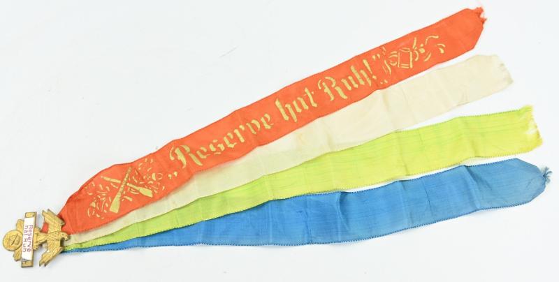 German Pre-WW2 Veteran Badge with ribbons 'Reserve hat ruh'